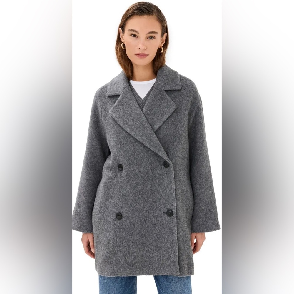 Jenni Kayne Caroline Coat Heather Grey Size Extra Small